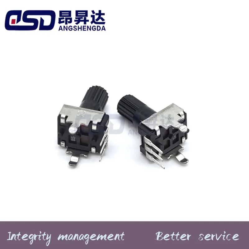 100PCS RV09 전위차계 수직 20mm (샤프트 길이 12.5) 10K50K100K5K1K2K WH09 가변 저항기 0932