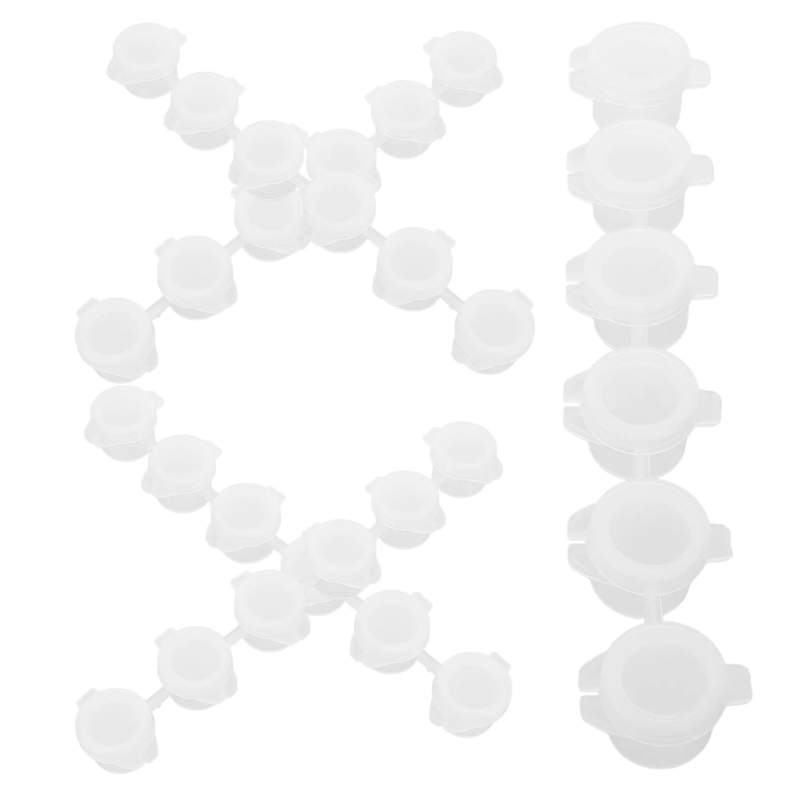 

Hole Watercolor Container Pigment Empty Box Empty Paint Cups Plastic Paint Containers Paint Pots Strips Classrooms Paint Cups