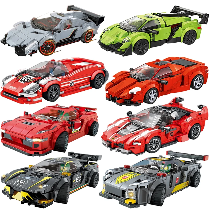 

2024 Technology Racing Car Super Racers Vehicle City Speed Champions Model Building Blocks Supercar Classic Bricks Kids DIY Toys