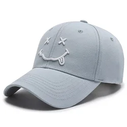 Cute Smile Baseball Cap Cartoon Smiling Face Happy Dad Hat Women Fashion Hip Hop Caps For Men Cotton Streetwear Kpop Snapback