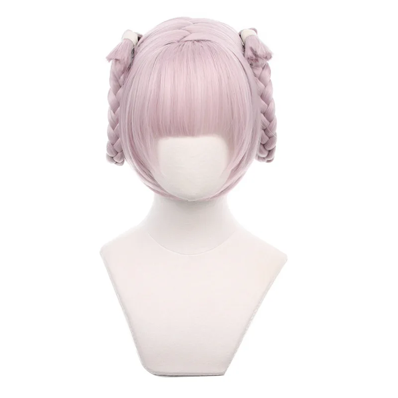Call of the Night-Inspired Nazuna Nanakusa Pink Braid Synthetic Wig for Cosplay Events