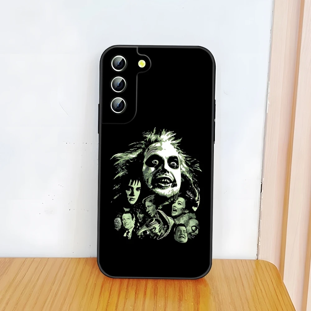 thumbnail image 1 of Funda para teléfono con manual B-Beetlejuices para Samsung S24 Ultra S22 S23 S20 Fe S21 Plus Galaxy A54 A34 A24 A53 Note 20, carcasa trasera, 1 of 5