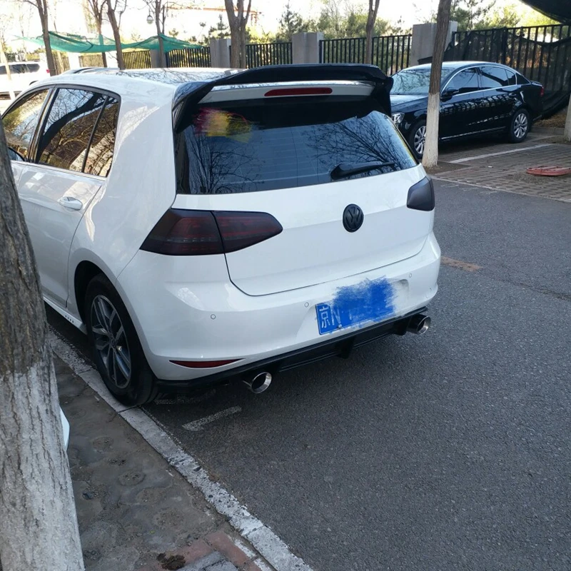

Carbon Fiber CAR REAR WING TRUNK LIP SPOILER FOR Volkswagen GOLF7 MK7 GTI or R 2014 2015 2016 2017 2018 Aspec Style