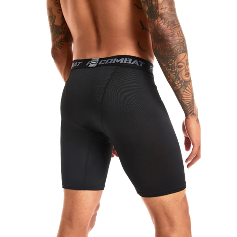 Men Leggings Base Layer Skinny Compression Sports Shorts Gym Fitness Training Running Bottom Pants Tights Basketball Undershorts