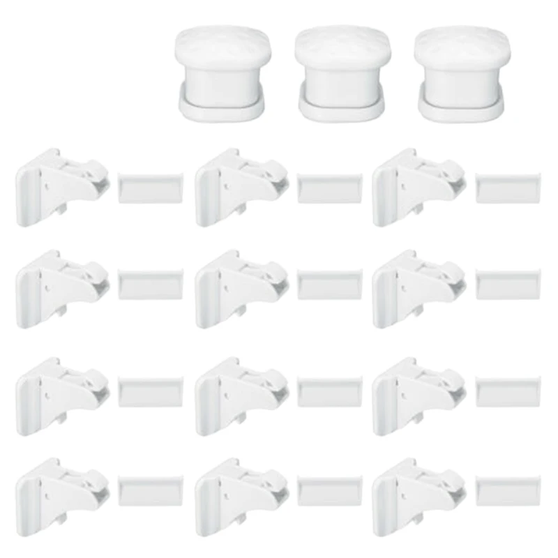 

30 Pcs Magnetic Cabinet Drawer Cupboard Lock Kids Baby Safe Child Proof