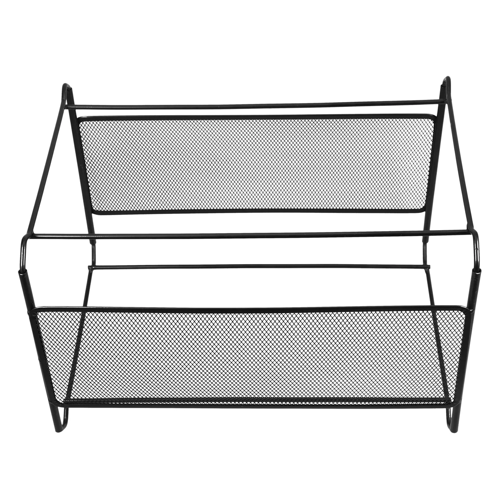 헤비 듀티 철제 파일 홀더 데스크탑 문서 랙 메쉬 책 보관 정리함 사무실 책상 파일 폴더 정리함 잡지꽂이