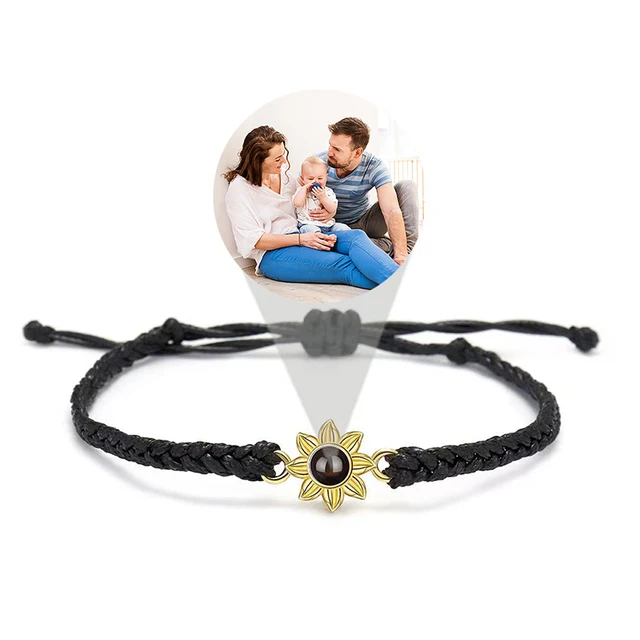 Custom Sunflower Picture of Bracelets