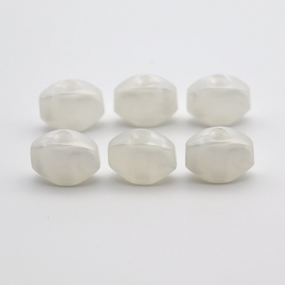 Set of 6 White Pearl Tuning Key Guitar Tuners Machine Head Buttons Small Square Buttons for Electric Guitar