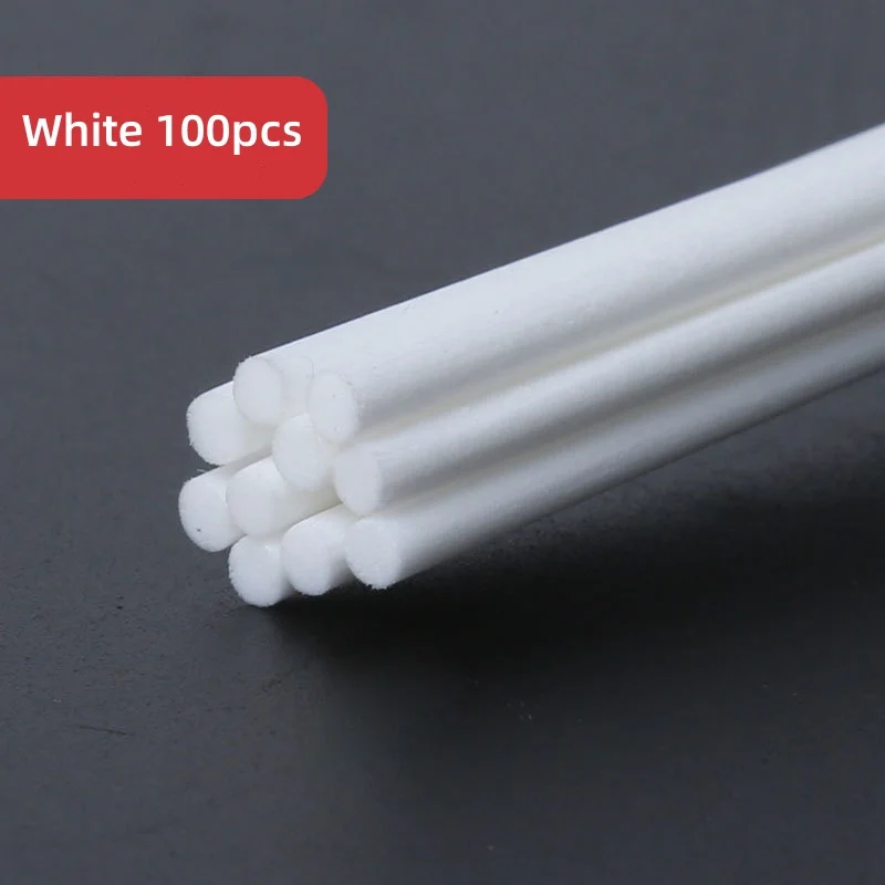 100 pièces bâtons de diffuseur de roseaux ensemble 3mm 8 pouces bâtons de diffuseur de roseau de fibres parfum pour chambre bureau salle de bain maison