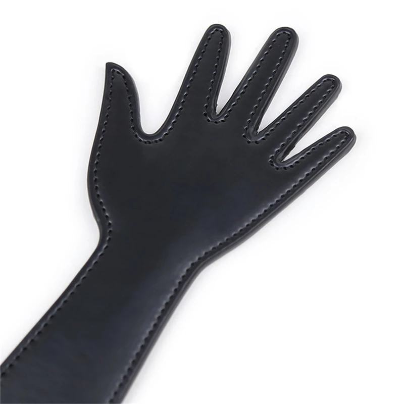 29CM Palm Shape PU Leather Horse Whip，Flog Horse Spank Paddle for Horse Training Crop Equestrian Riding Bat 4