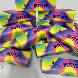 Vibrant Stress Relief Toy - Slow - Resilient PU Cheese Stick Football Theme (Colorful 1pcs)