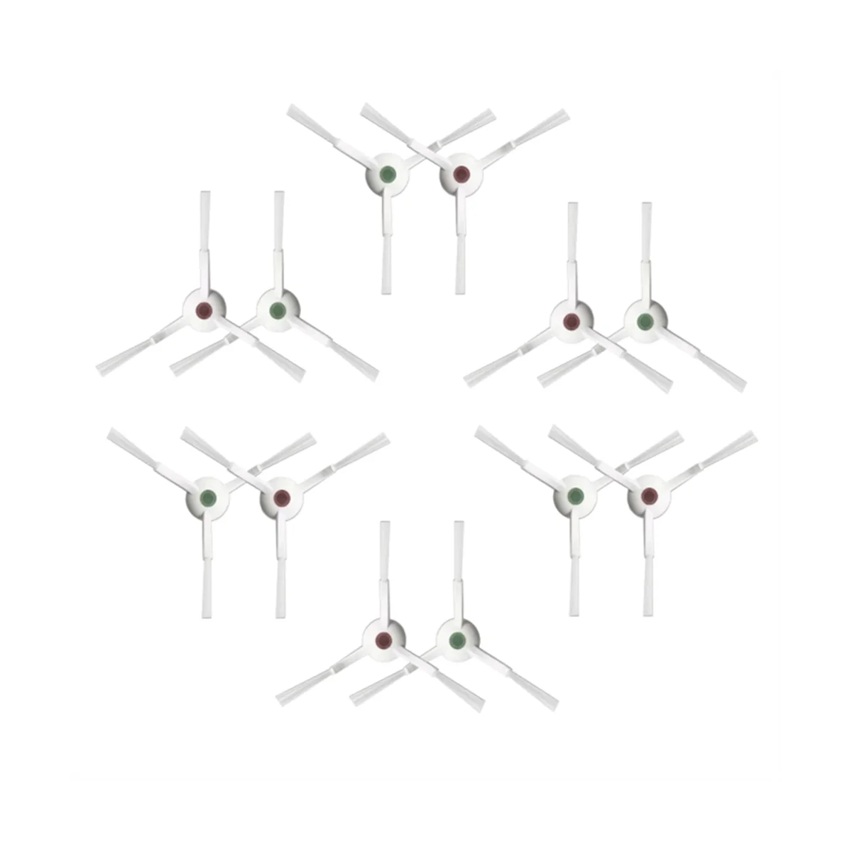 12 Pz Per Ecovacs Debot / T20 Pro / X1 Omni / T10 Omni/Robot Aspirapolvere Spazzola Laterale Accessorio Pezzo Di Ricambio