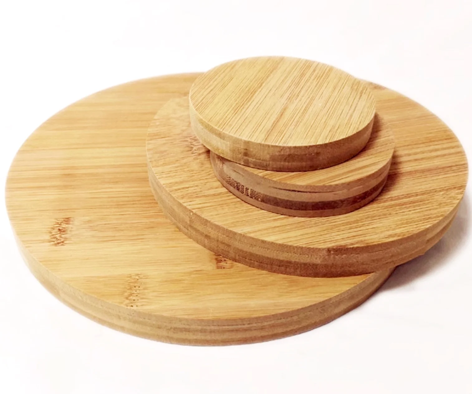 

10pcs Diameter:50mm Thickness:5mm Natural bamboo board circular board circular sheet