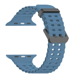 Silicone Sports Strap Bracelet - Ultra 3 2 1 49mm (Premium Blue)
