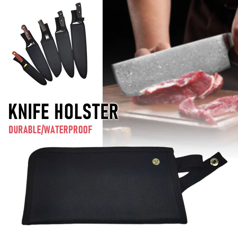 1PC 요리사 칼 칼집 방수 옥스포드 쵸퍼 Cleaver 정육점 블레이드 가드 케이스 보관 가방 휴대용 다목적 칼 홀스터