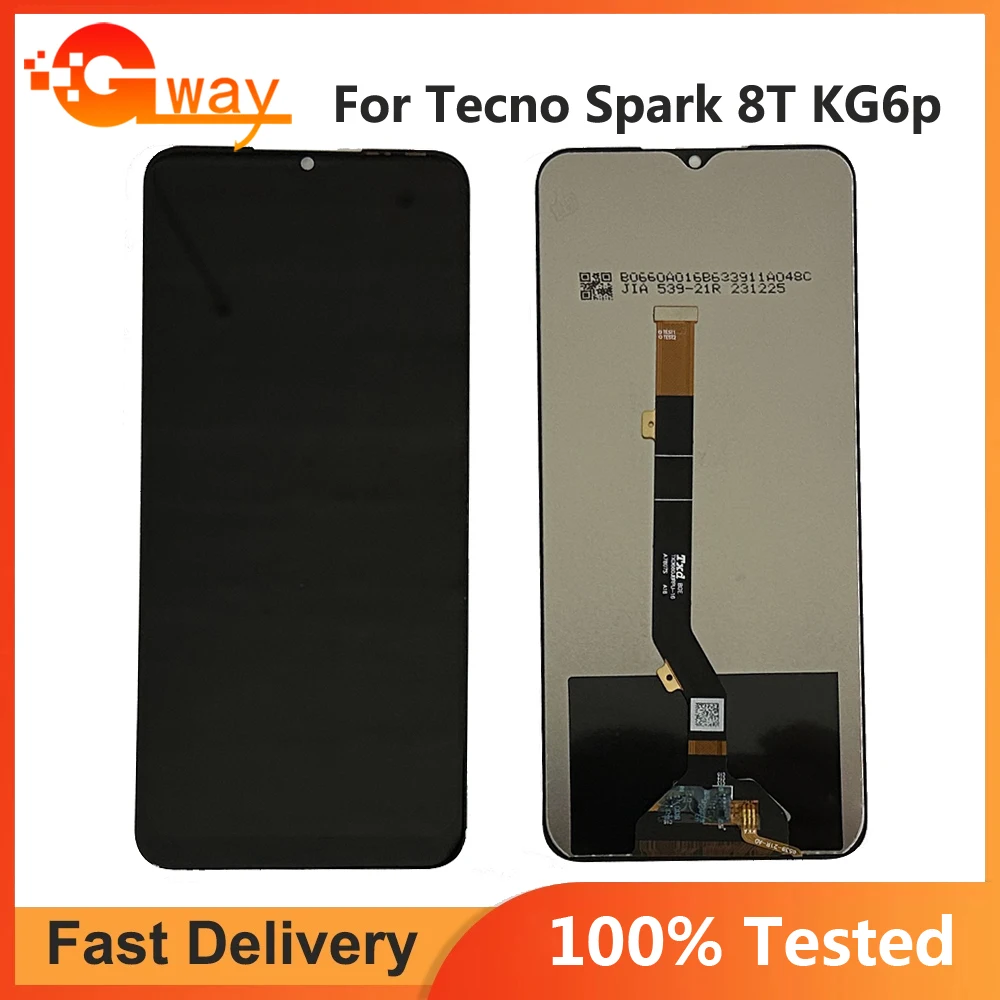 For Tecno Spark 8 KG6 LCD Display Touch Screen Digitizer Tecno Spark 8C KG5k LCD For Tecno KG7 Spark 8P 8T Spark 8 Pro KG8 LCD