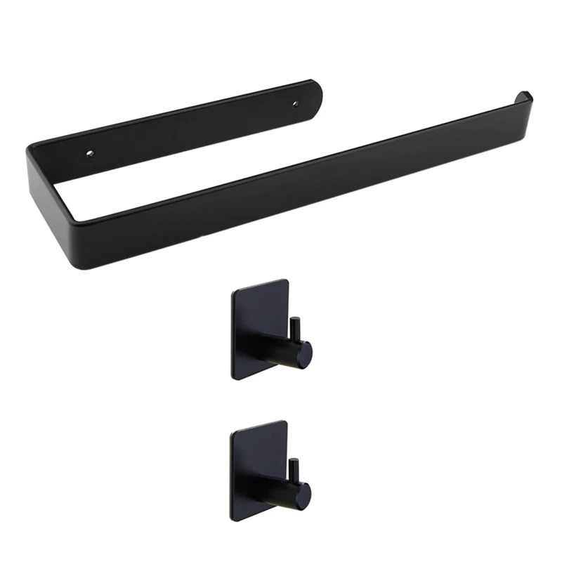black towel hangers