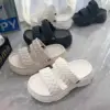 Casual Sle Thi Bot Platform Slippers Women's Summer Outdoor Wear 2025 New Versatile Heightening High Heel Two-Way Slip...