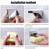 Innovative Magnetic Soap Dish Air Drying Soap Holder Prevents Soap from Getting Wet Space Saving Bathroom Organizer 4