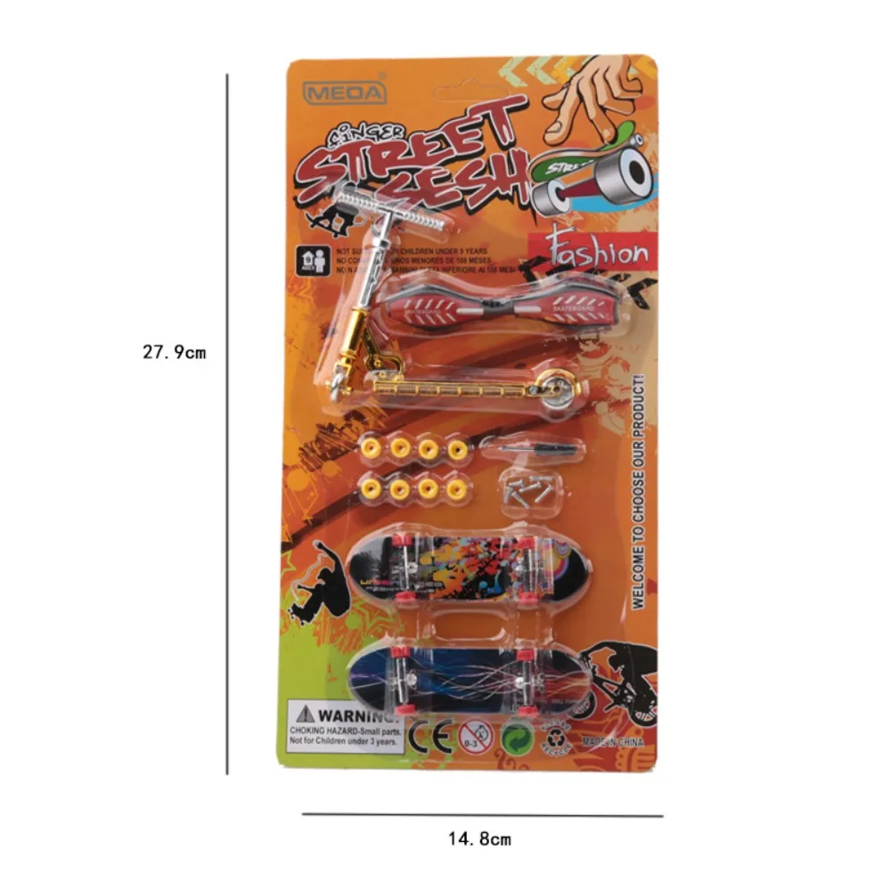 Creative Finger Skateboard Scrub Non-slip Professional Mini Skateboard Toy Tabletop Toys