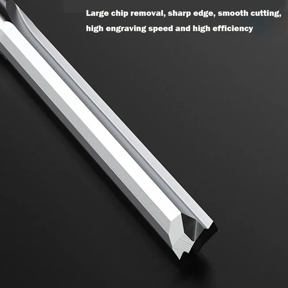 CNC Tool Carbide Straight Slot Milling Cutter 3.175mm Shank Silver End Mill 2 Flute End Mill Woodworking