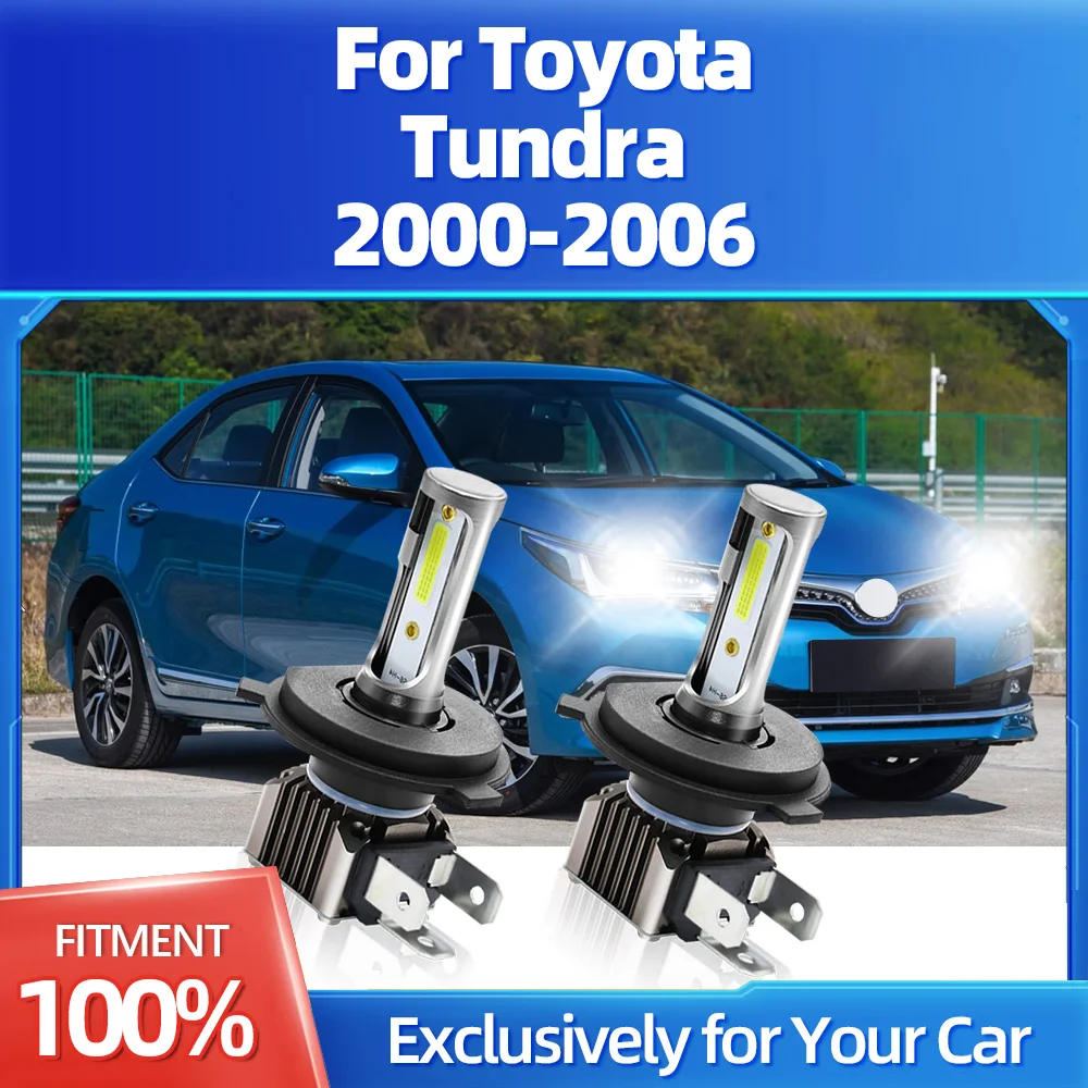 

2Pcs H4 LED Car Headlight 6000K Wireless Headlamp Canbus No Error 12V For Toyota Tundra 2000 2001 2002 2003 2004 2005 2006
