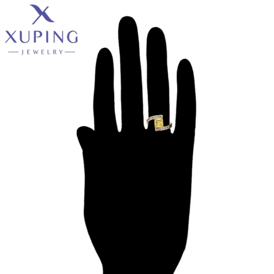 Xuping Jewelry New Hot Exquisite Fashion Popular Gold Color Rings for Women Schoolgirl Unique Christmas Wedding Gifts X000711057