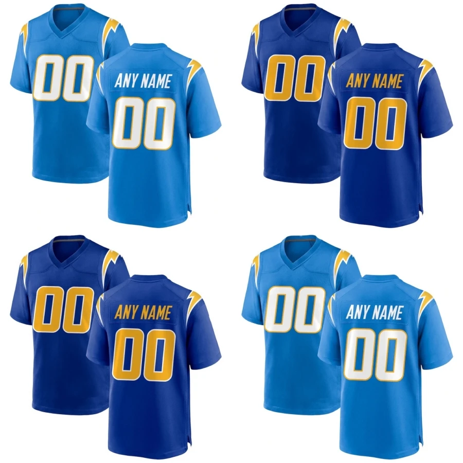 

Cheap Embroidered Los Angeles America Football Jersey Name No. 10 Justin Herbert 30 Austin Ekeler Sports Shirts