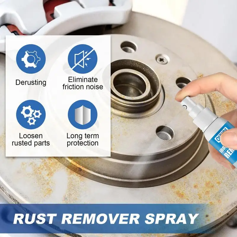 

Multi-Purpose Rust Remover Derusting Cleaner 30/100ml Car Anti-Rust Spray For Bathrooms, Toilets, Kitchen Utensils, And Cars