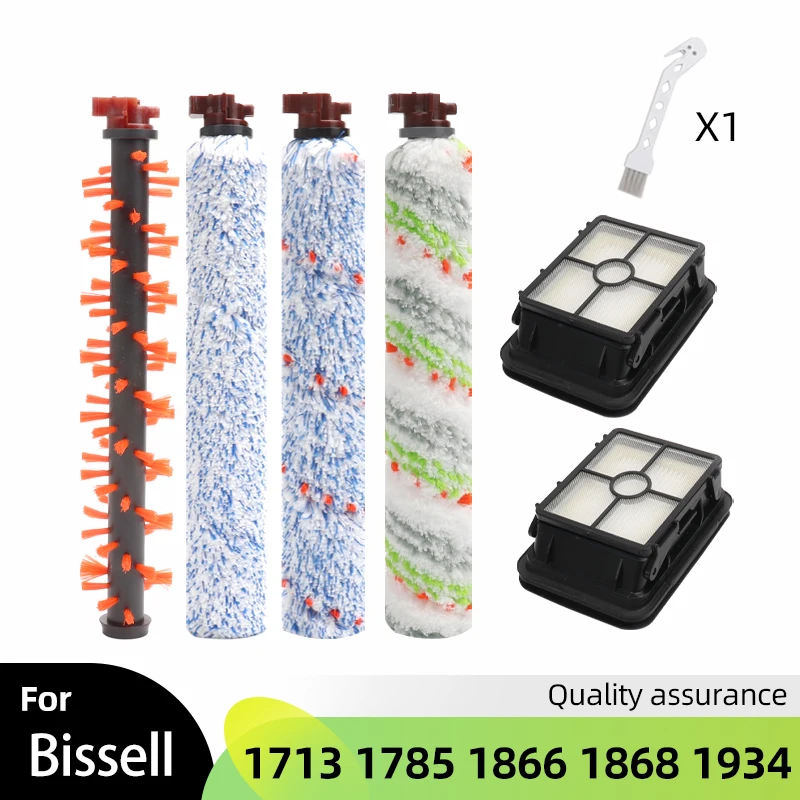 Filter Roller Brush For Bissell Crosswave 1713 Pet Pro 2224E Cordless 2582E Series Cleaner Parts 1866 1868 1934 1926 hepa filter for rowenta zr009005 filter for x force flex 8 60 cordless vacuum cleaner rh9637 replacement parts