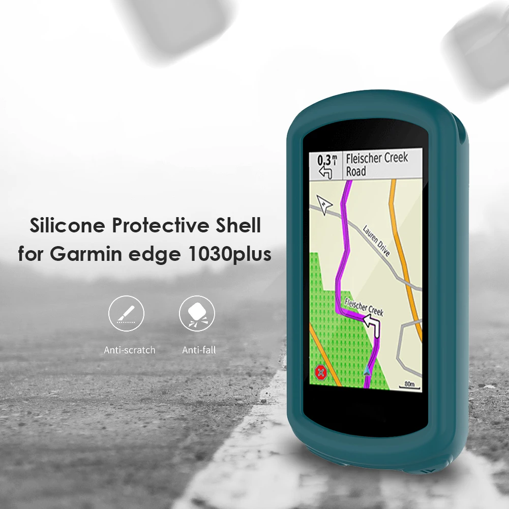 Silicone Case Protective Cover Shell for Garmin Edge 530/130/1030plus GPS Bike Computer Durable Slip-proof Anti-fall Protection 