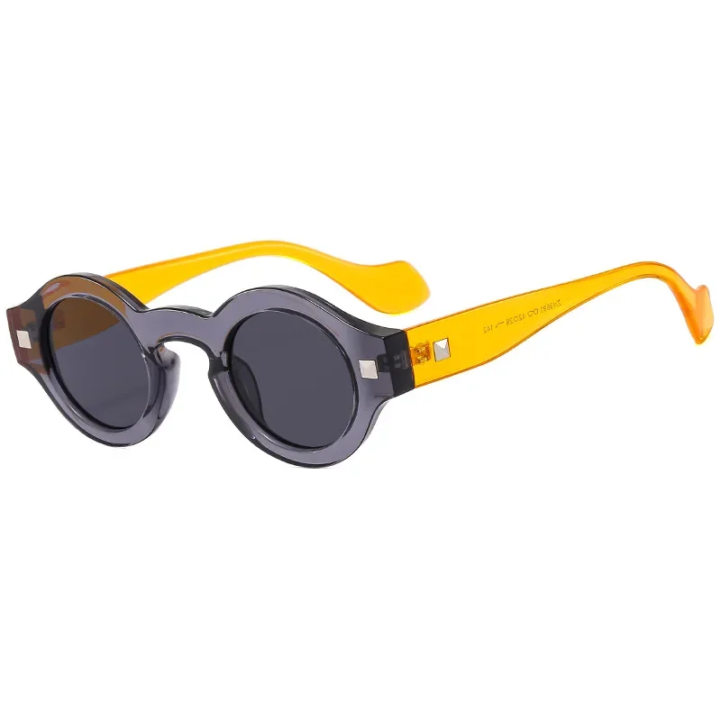 Occhiali Da Sole Rotondi Piccoli Vintage Donna Uomo Occhiali Da Sole Moda Femminile Luxury Brand Designer Shades Uv400 Oculus Lunettes De Soleil