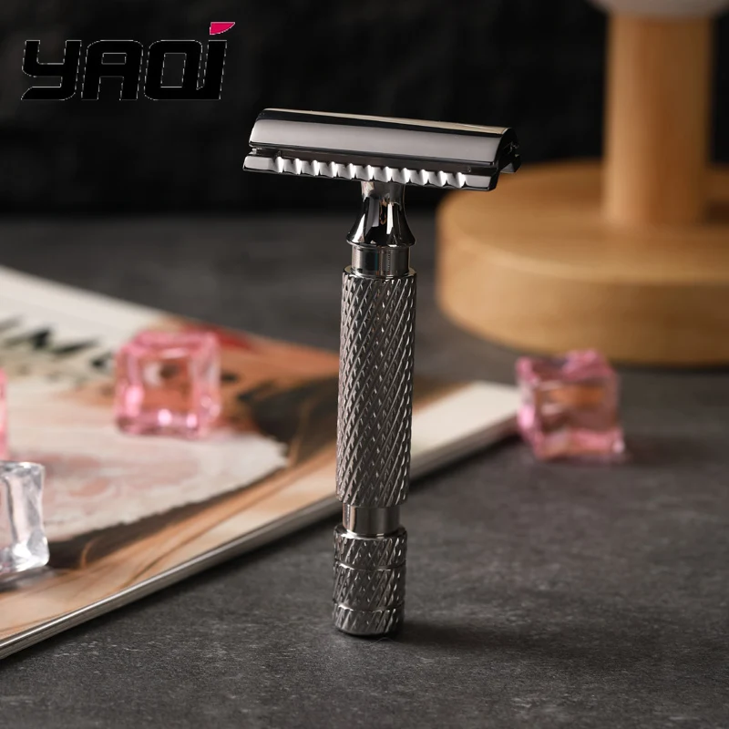 수염 면도기 2026 Yaqi PILOT 스테인레스 스틸 수염 면도기 안전 면도기 휴일 친구 선물 및 경품