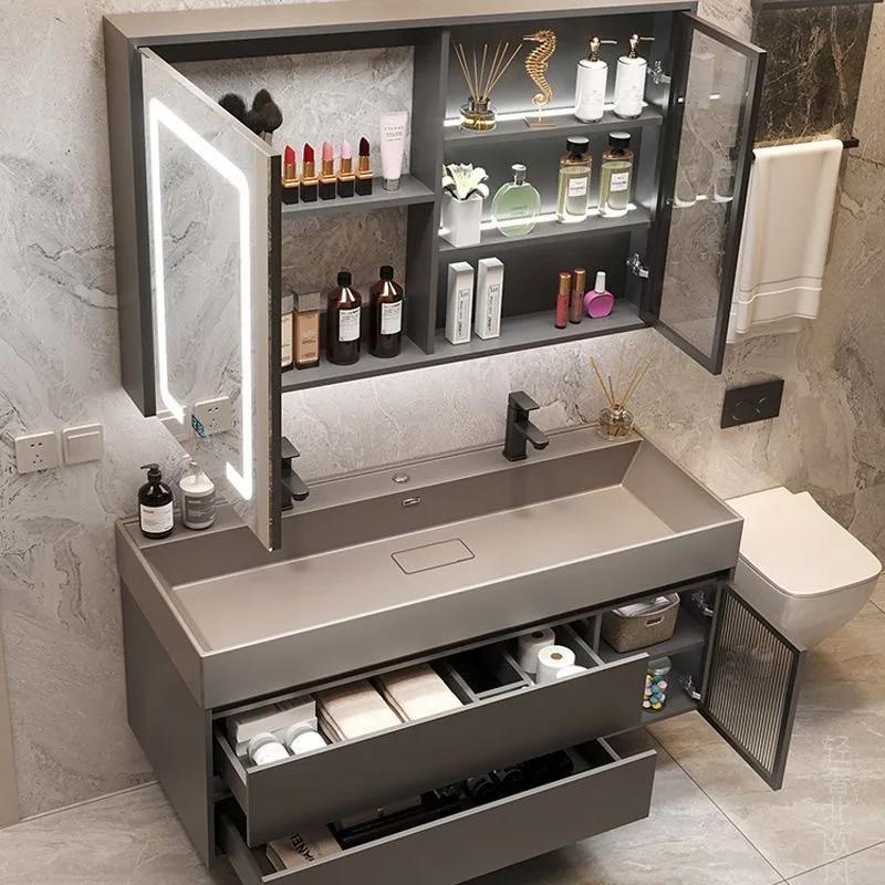 New bathroom cabinet integrated oversized basin bathroom washbasin washbasin cabinet combined household
