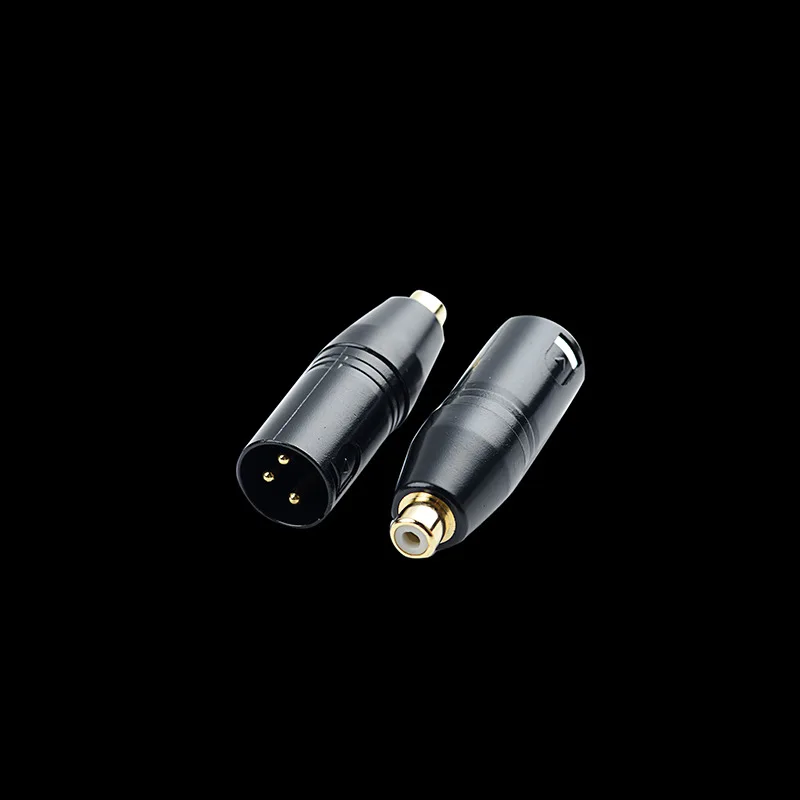 Banhado a Ouro Xlr 3pin Macho para Rca 3-core Rca Fêmea Plug Adaptador de Microfone Áudio - Imagem 3