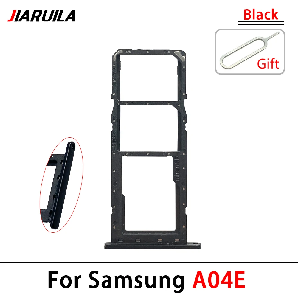 삼성 A04 A04E A04S 마이크로 나노 SIM 카드 홀더 트레이 슬롯 홀더 어댑터 소켓 교체 부품