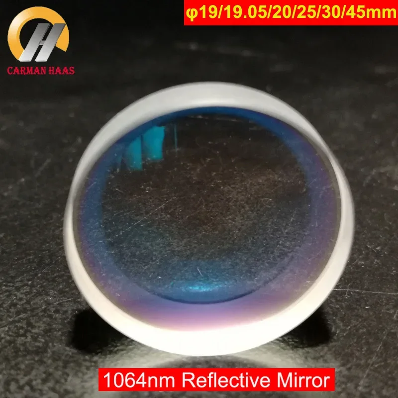Carmanhaas 섬유 YAG 반사 미러 레이저 렌즈, 렌즈 직경 20mm, 25mm, 30mm, 45mm, 시준기, 1064nm
