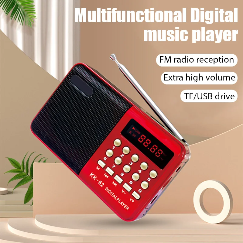 Mini-Portable-FM-AM-Radios-Li-On-Rechargeable-Digital-USB-TF-MP3-Player ...