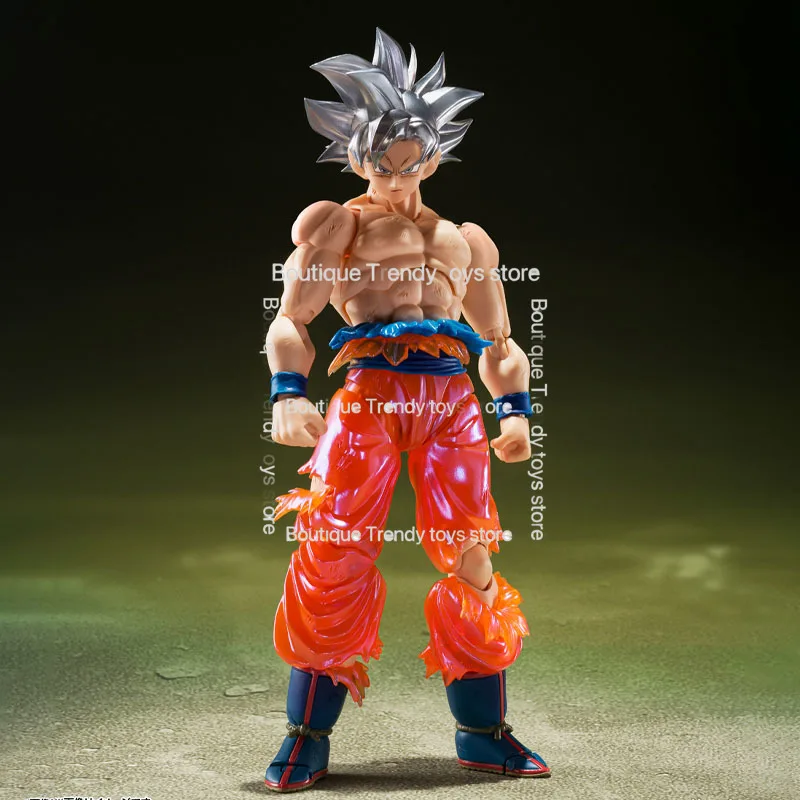 재고 있음 반다이 오리지널 S.H.Figuarts 드래곤 볼 손오공 울트라 LNSTINCL SHF 액션 피규어 모델 어린이를 위한 선물
