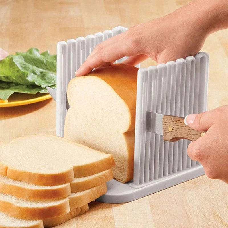 

Rectangle Bread Slicer Cutter Mold Toast Loaf Cutting Pro Bread Slicer Cutter Mold Maker Slicing Guide Loaf Kitchen Tools Ship