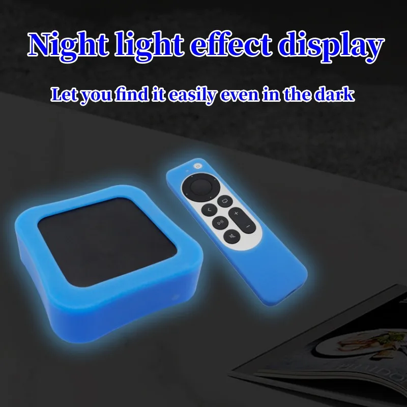 

For 2022 New Apple TV 7th generation remote control and smart TV set-top box cover solid color cover washable silicone soft case