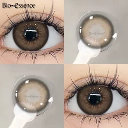 Premium Bio - essence Colored Contact Lenses - High - Quality Myopia Correction, Free Shipping (Shikamaru Brown14.2)