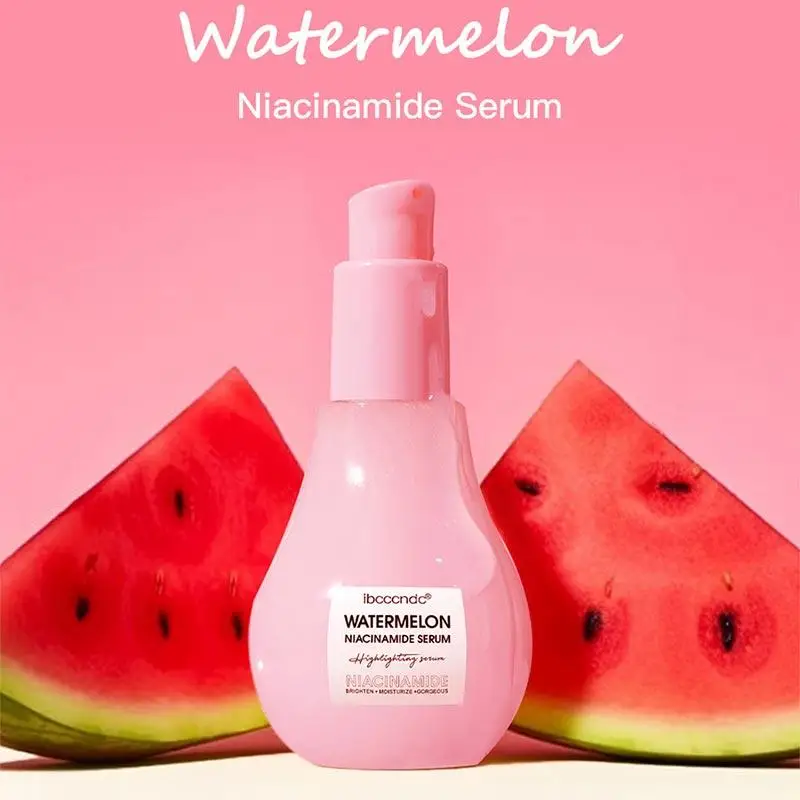

Watermelon Niacinamide Face Serum New Glowing Face Moisturizing Whitening Drops Skin Nourish Brightening Anti-aging Liquid