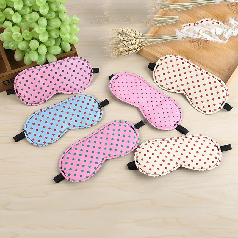 2pcs/1pc Soft Sleep Aid Travel Rest Eye Shade Cover Mask Dot Print Sleeping Masks Patch | Красота и здоровье