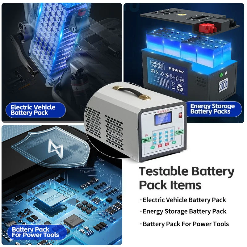 고출력 100V 20A 배터리 방전 테스터 1000W 리튬 팩 용량 분석기 (전기 스쿠터용)