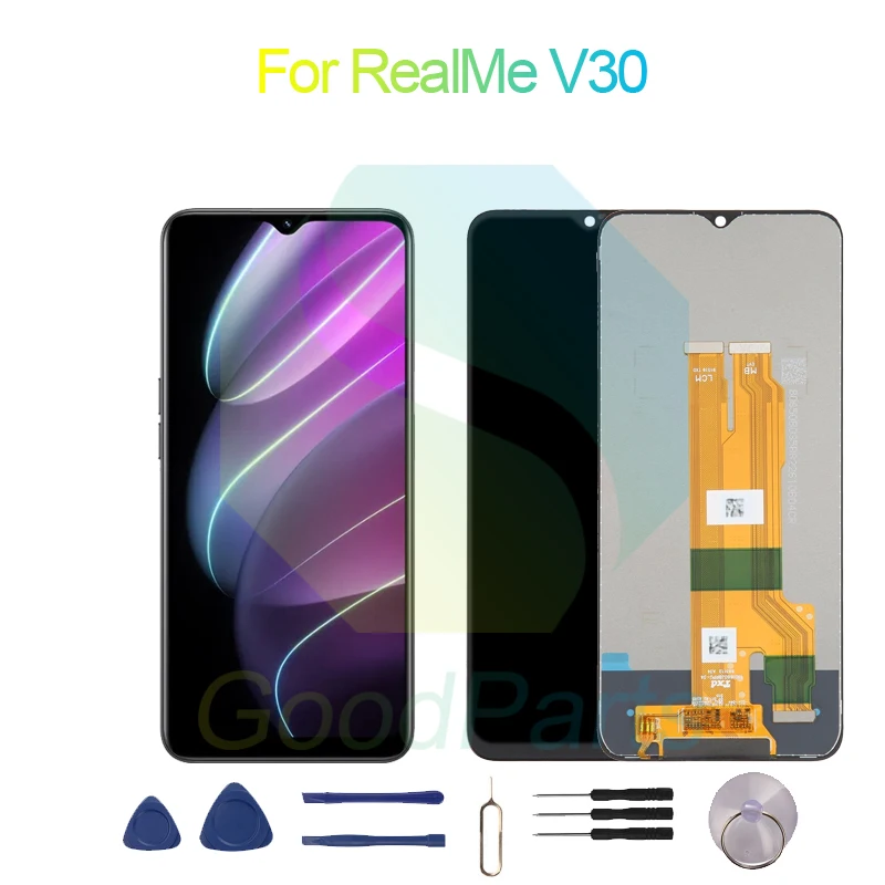 

ЖК-дисплей 6,56 дюйма для RealMe V30, сменный сенсорный экран с цифровым преобразователем в сборе для RealMe V30