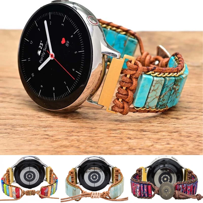 

22mm 20mm Braided Nylon Strap For Samsung Galaxy Watch 6 5 4 3 Huawei Watch 4/GT4-3-2 Pro Bohemian Bracelet Amazfit GTR/GTS Band