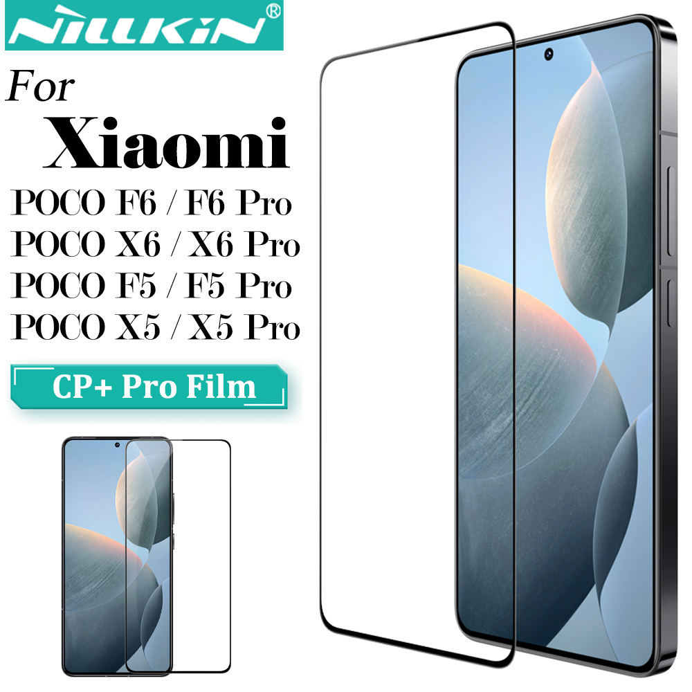 Nillkin for Xiaomi Poco X6 Pro F6 Pro F5 Pro X5 Pro Screen Tempered Glass 2.5D Full Cover Screen Protectors for Poco F6 X6 F5 X5