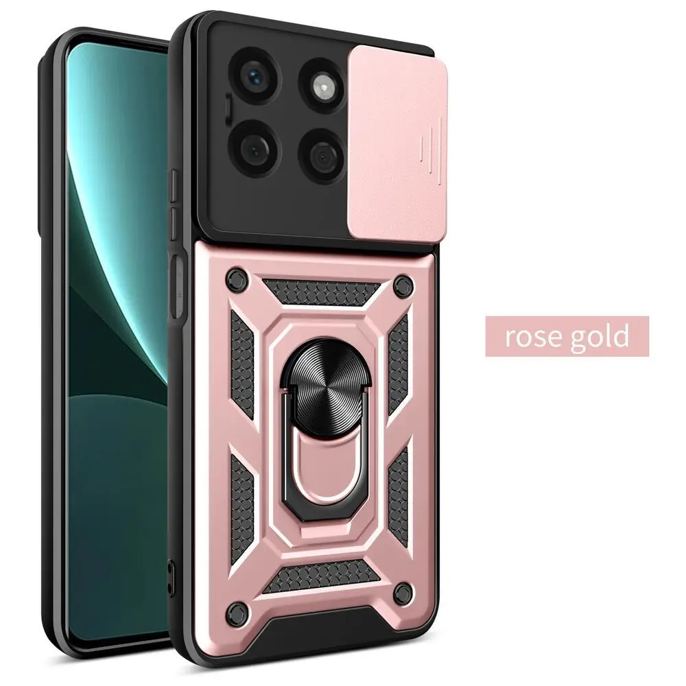 Enhanced Armor Case with Ring Magnetic Holder and Lens Protection