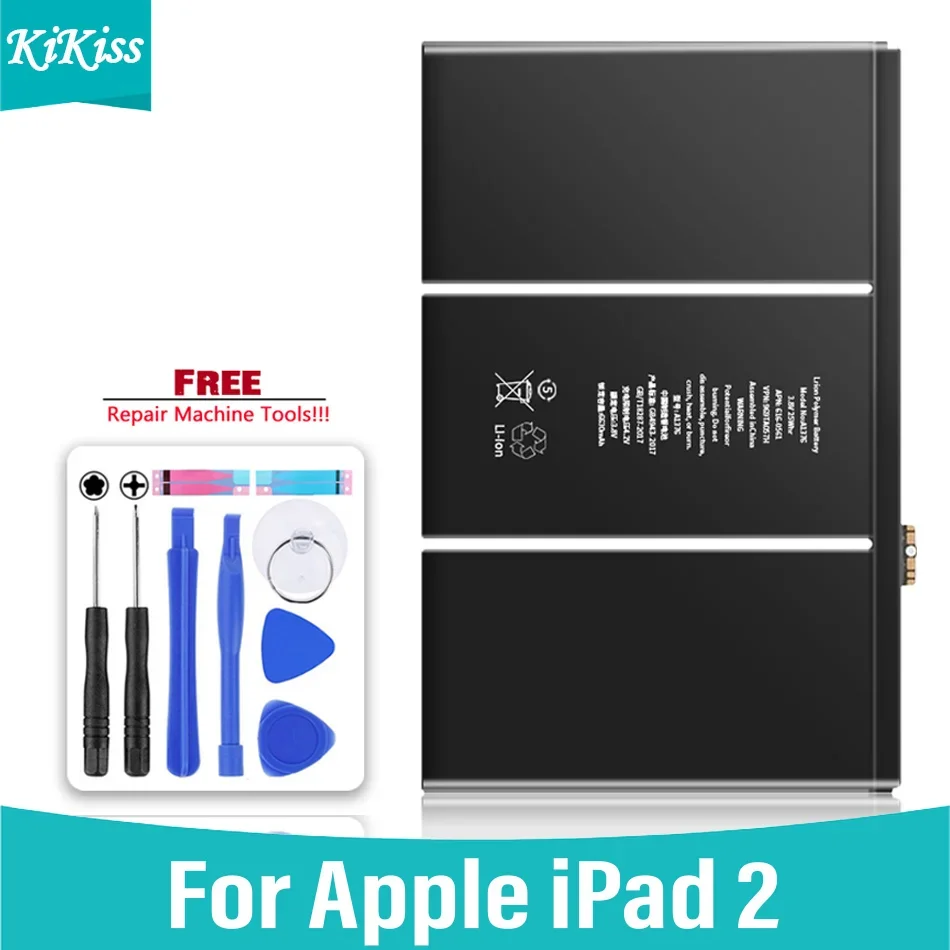 

Запасная батарея 6930 мАч для Apple iPad 2 Tablet NA1395 A1396 A1397 A1376 A1316